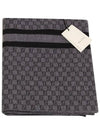 GG Two-Tone Wool Muffler Black - GUCCI - BALAAN 3