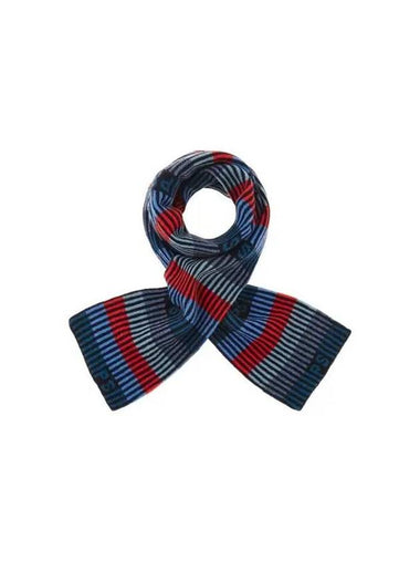 PS color combination striped wool scarf navy - PAUL SMITH - BALAAN 1