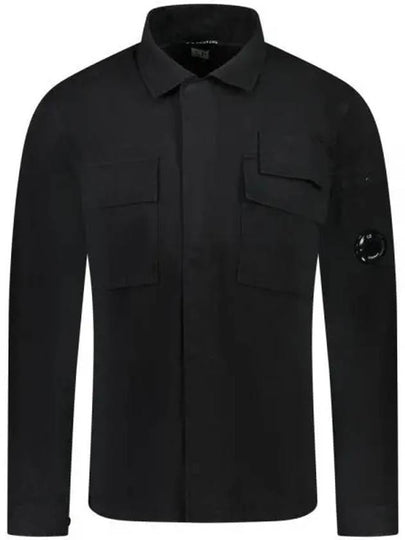 Gabardine Long Sleeve Shirt Black - CP COMPANY - BALAAN 2