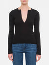 Urlo V-Neck Knit Top Black - MAX MARA - BALAAN 2