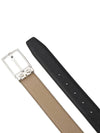 Gancini Reversible Adjustable Leather Belt Beige - SALVATORE FERRAGAMO - BALAAN 5