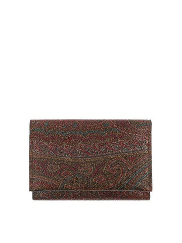 Women’s Paisley Card Wallet Brown - ETRO - BALAAN 1