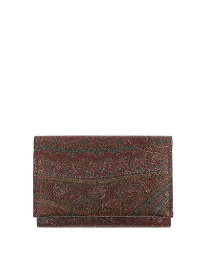 Women’s Paisley Card Wallet Brown - ETRO - BALAAN 2