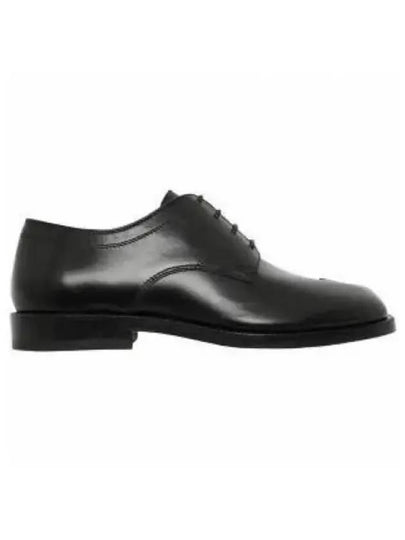 Tabi Lace Up Calf Leather Loafers Black - MAISON MARGIELA - BALAAN 2