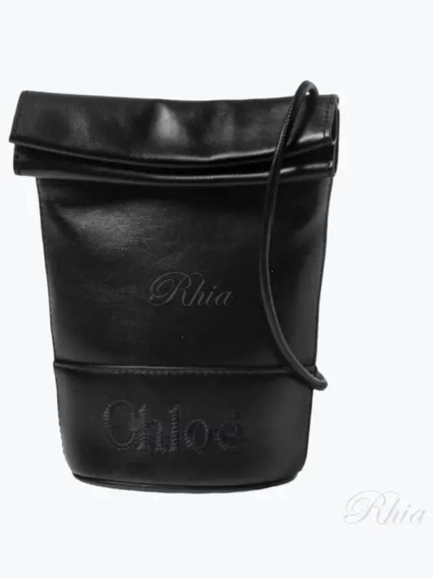 Logo Micro Bucket Bag Black - CHLOE - BALAAN 2