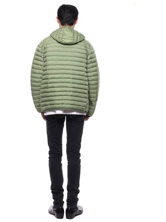 Room Woven Chamber Recycled Nylon Down Padding Hooded Jacket Green - STONE ISLAND - BALAAN 6