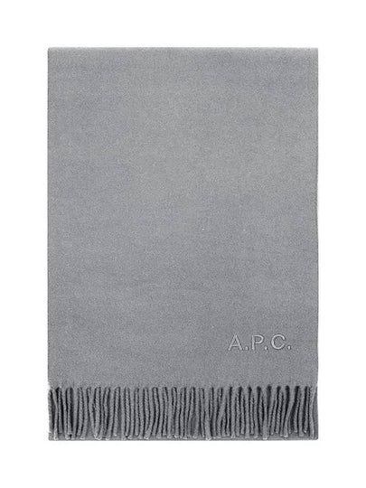 Ambroise Embroidered Muffler Grey - A.P.C. - BALAAN 2