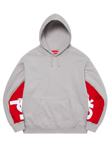 Cropped Panels Hooded Sweatshirt Gray - SUPREME - BALAAN 1