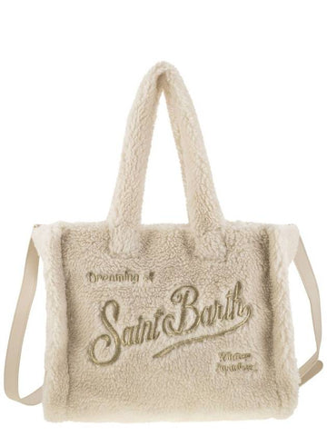 Small soft sherpa bag with Saint Barth logo and shoulder strap - MC 2 SAINT BARTH - BALAAN 1