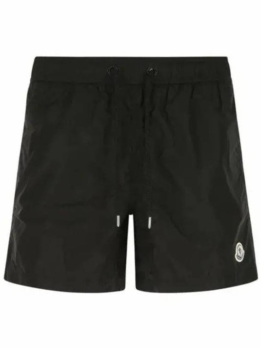 logo patch swim shorts black - MONCLER - BALAAN 2