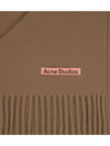 Wool Fringe Scarf Caramel Brown - ACNE STUDIOS - BALAAN 3