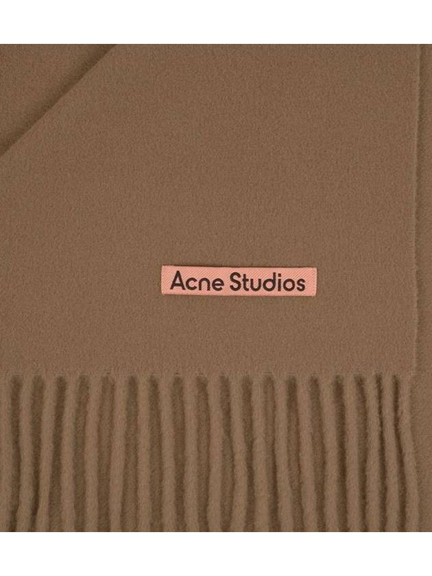 Wool Fringe Scarf Caramel Brown - ACNE STUDIOS - BALAAN 3