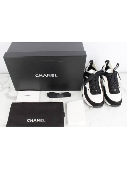 CC logo mesh white sneakers 35 5 - CHANEL - BALAAN 2