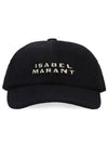 Embroidered Logo Base Ball Cap Black - ISABEL MARANT - BALAAN 3