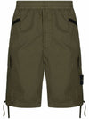 Wappen Patch Cargo Shorts Khaki - STONE ISLAND - BALAAN 1