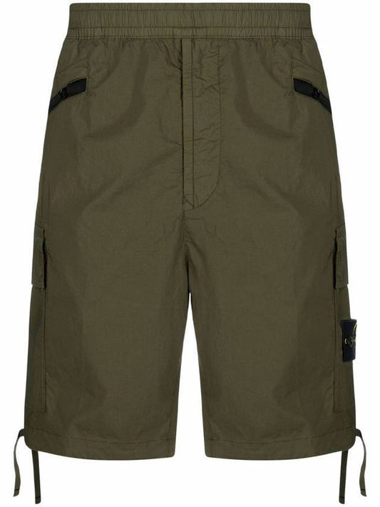 Wappen Patch Cargo Shorts Khaki - STONE ISLAND - BALAAN 1