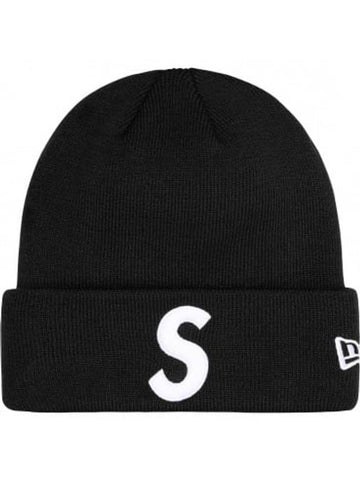 S Logo Beanie Black - SUPREME - BALAAN 1