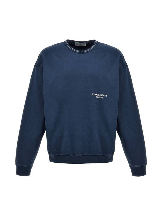 Marina Sweatshirt Blue - STONE ISLAND - BALAAN 1