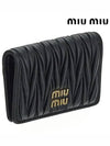 Matelasse Nappa Leather Card Wallet Black - MIU MIU - BALAAN 4