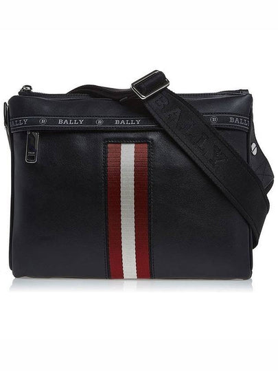 Hobby Striped Cross Bag Black - BALLY - BALAAN 2