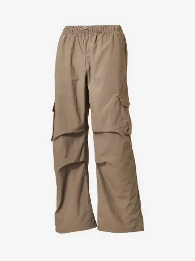 Women s Nylon Wide Cargo Pants 37 Dark Beige - NEW BALANCE - BALAAN 1