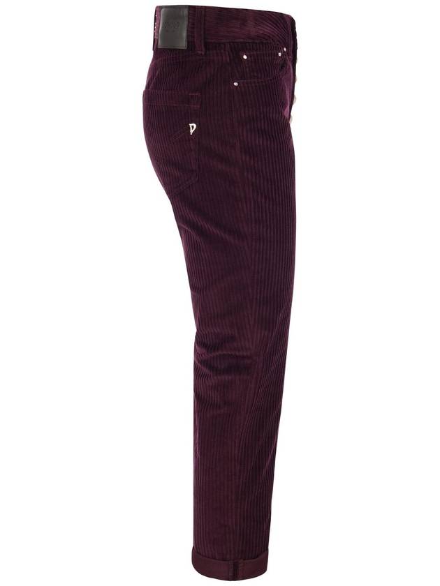 Denim Straight Pants DP268B VS0031D XXX DD 585 BORDEAUX - DONDUP - BALAAN 4