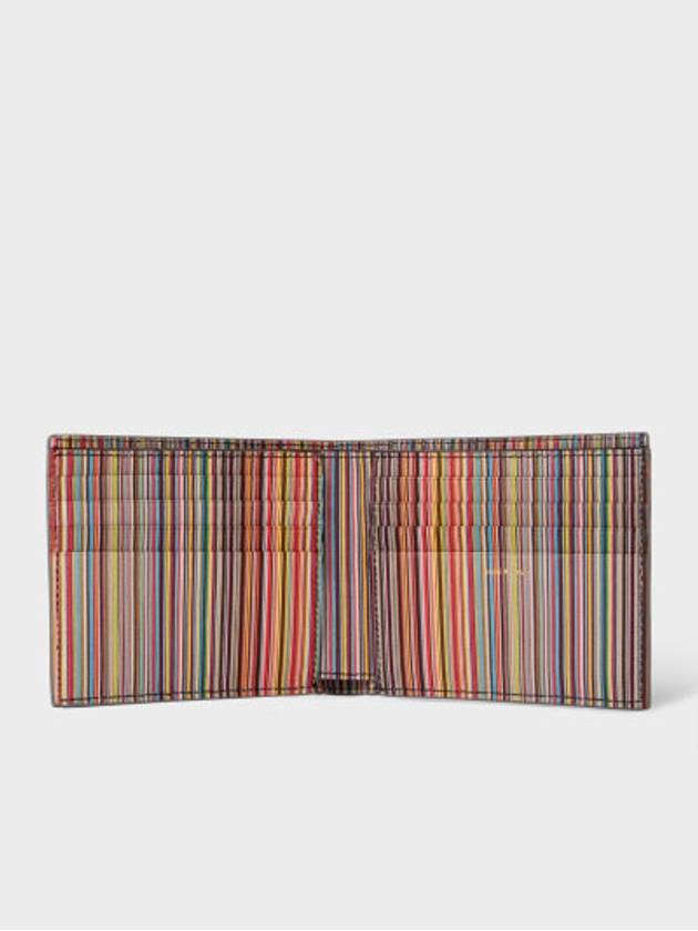 Striped Halfwallet Gray - PAUL SMITH - BALAAN 3