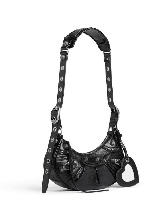 Le Cagole XS Lambskin Shoulder Bag Black - BALENCIAGA - BALAAN 3