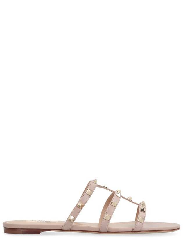 Valentino Garavani Valentino Garavani - Rockstud Leather Slides - VALENTINO - BALAAN 1