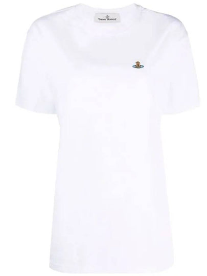 Chest ORB Logo Short Sleeve T-Shirt White - VIVIENNE WESTWOOD - BALAAN 2