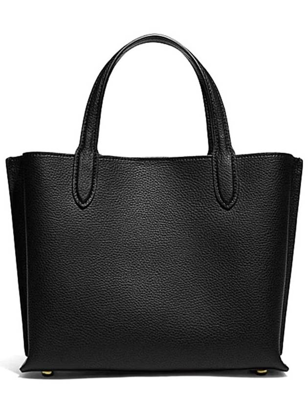 Willow Leather Tote Bag Black - COACH - BALAAN 3