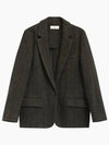 V-Neck Jacket Grey - ISABEL MARANT ETOILE - BALAAN.