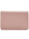 Gancini Leather Card Wallet Pink - SALVATORE FERRAGAMO - BALAAN 4