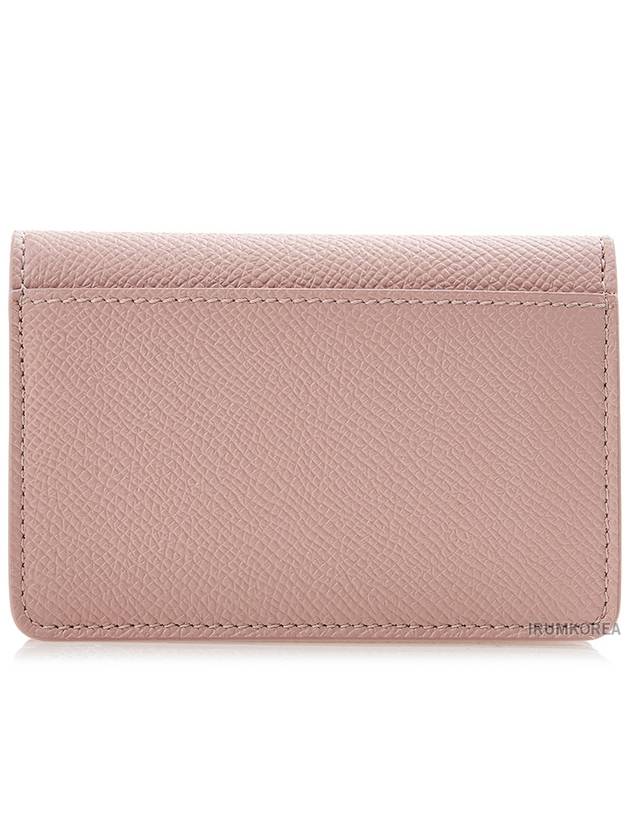 Gancini Leather Card Wallet Pink - SALVATORE FERRAGAMO - BALAAN 4