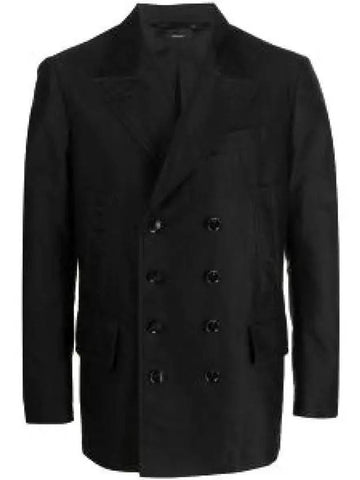 TFO728 BA011 K29 Double breasted peacoat 1000206 - TOM FORD - BALAAN 1