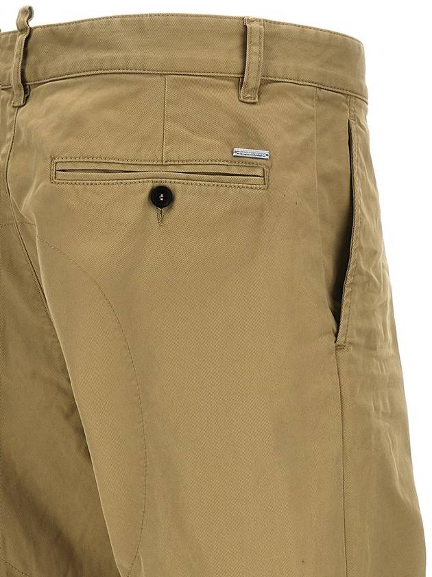 Cotton Sexy Straight Chino Pants Beige - DSQUARED2 - BALAAN 5