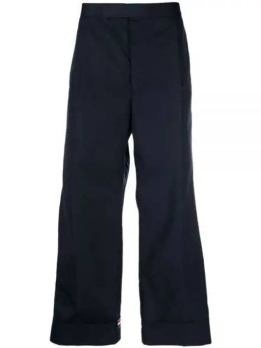 Pantalone Fit 5 Slacks Blue - THOM BROWNE - BALAAN 2