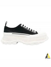 Tread Slick Low Top Sneakers Black White - ALEXANDER MCQUEEN - BALAAN 2