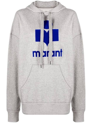 Mansel Big Logo Hoodie Grey - ISABEL MARANT - BALAAN 1