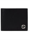 GG Interlocking Two Tone Half Wallet Black - GUCCI - BALAAN 2