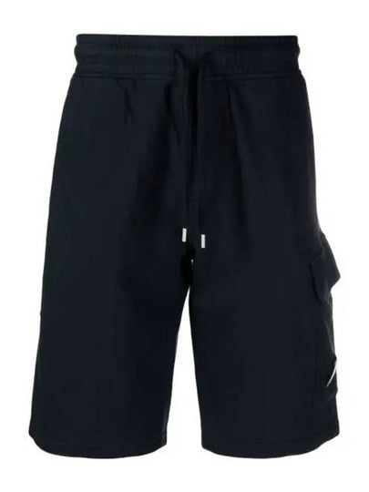 Light Fleece Utility Shorts Navy - CP COMPANY - BALAAN 2