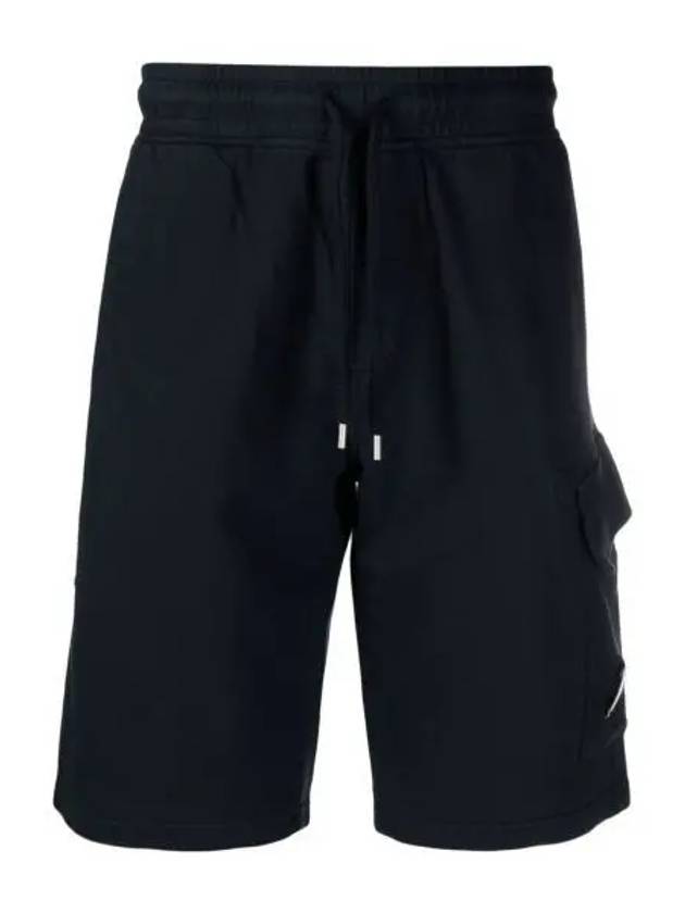 Light Fleece Utility Shorts Navy - CP COMPANY - BALAAN 2