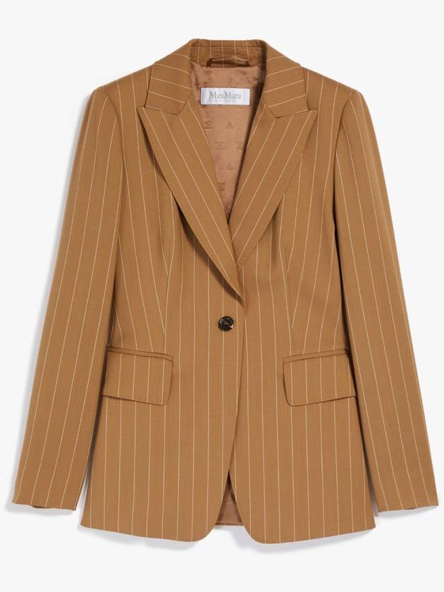 Galosce Pinstripe Blazer Jacket Beige - MAX MARA - BALAAN 5