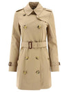 Short Chelsea Heritage Trench Coat Beige - BURBERRY - BALAAN 2