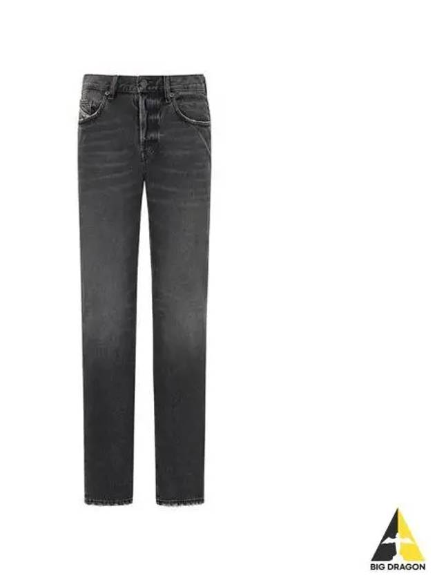 Dee Biker Straight Black Pants Denim A05156007K8 - DIESEL - BALAAN 1