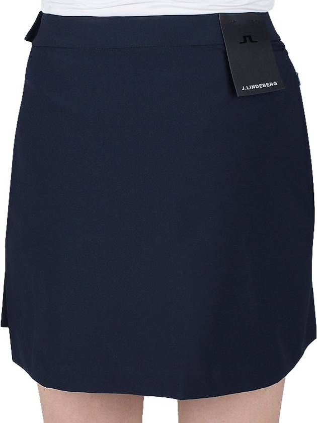 Women's Cataleya Pleated Skirt Navy - J.LINDEBERG - BALAAN 9