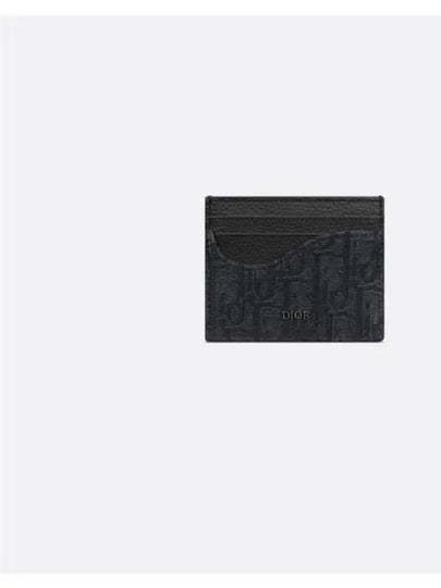 Oblique Saddle Card Wallet Black - DIOR - BALAAN 2