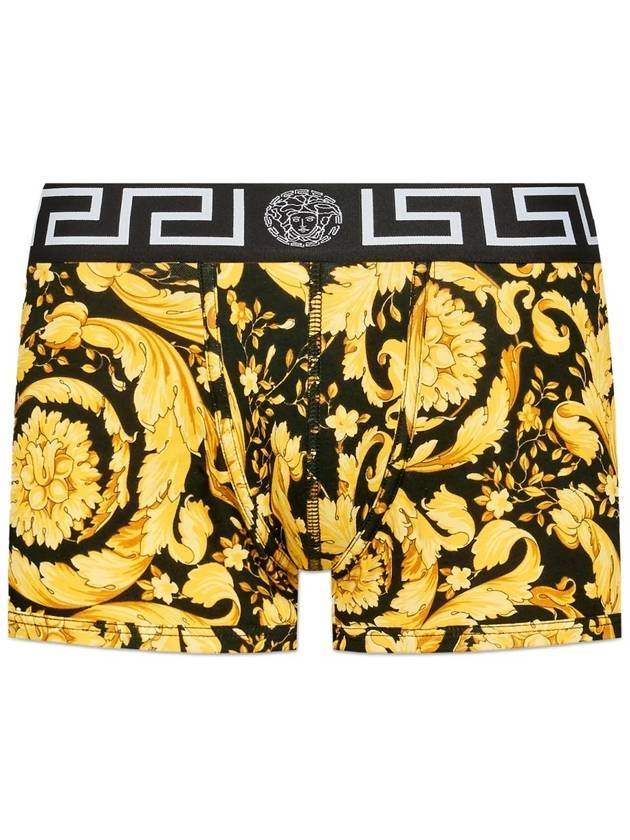 Men's Baroque Print Briefs Black Yellow - VERSACE - BALAAN 2