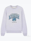 Campus Fox Regular Sweatshirt Light Grey Melange - MAISON KITSUNE - BALAAN 2