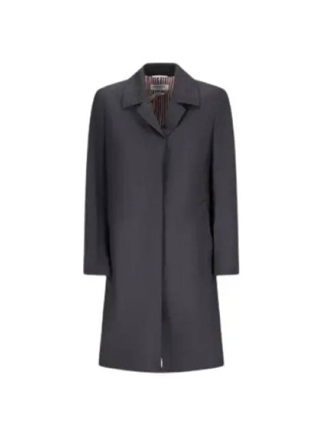 Super 120 Count Twill Over Jacket Grey - THOM BROWNE - BALAAN 2